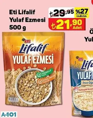 ETİ LİFALİF YULAF EZMESİ ETİ LİFALİF YULAF EZMESİ